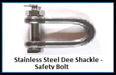 Stainless Steel Dee Shackle – Safety Bol